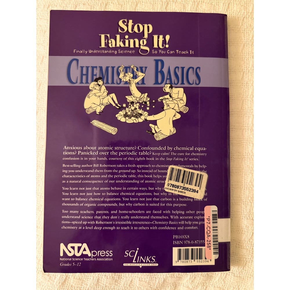 Stop Faking It Chemistry Basics William Robertson NSTA Science Teacher Book - Picture 2 of 8